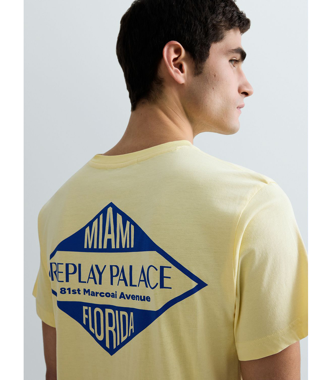 ベーシックジャージーMIAMIプリント Tシャツ 詳細画像 ペールイエロー 7